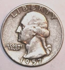 1957-D Washington Quarter - Extra Fine - #0826EA