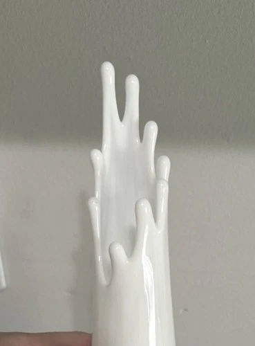 Vintage LE Smith White Milk Glass smoothie Swung