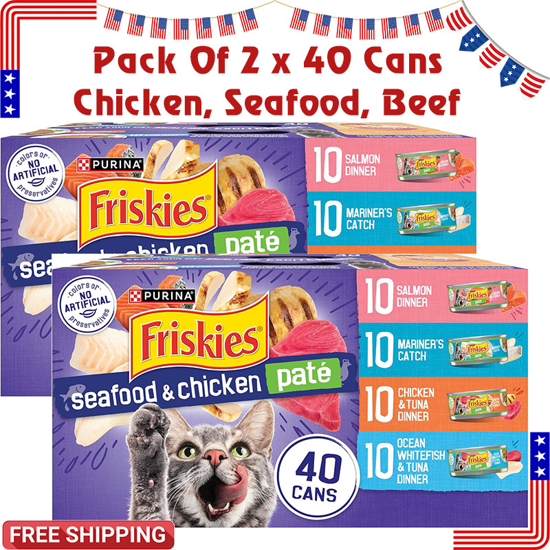 Variety Pack 5.5oz 40ct Seafood Chicken