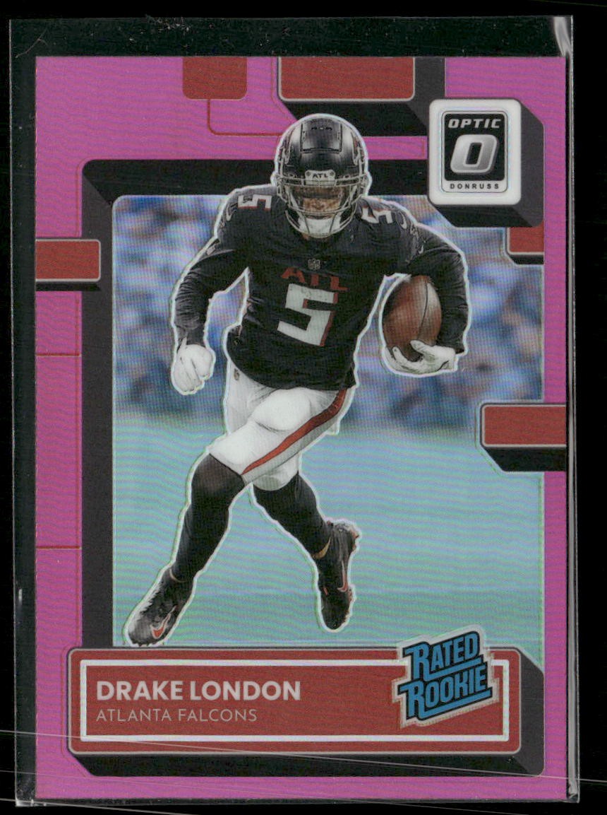 2022 Donruss Optic #207 Drake London Pink