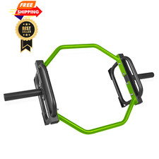CAP Barbell Olympic Trap Bar, Hex Shrug Deadlift 50 inches, Green