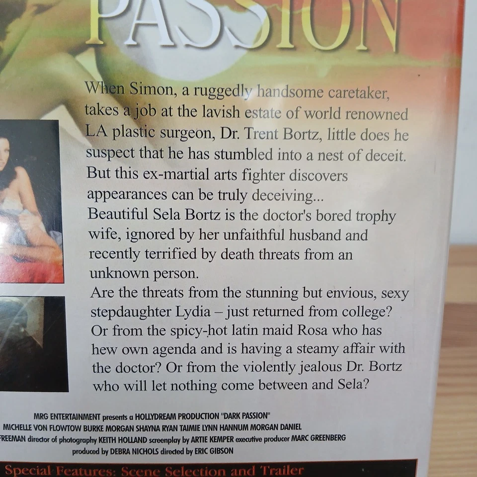 Dark Passion DVD 2002 UK Release VGC Region Free Rare - Image 3 of 4