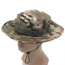 Boonie Bucket Hats Outdoor Fishing Hunting Wide Brim Mesh Camo Safari Sun Cap