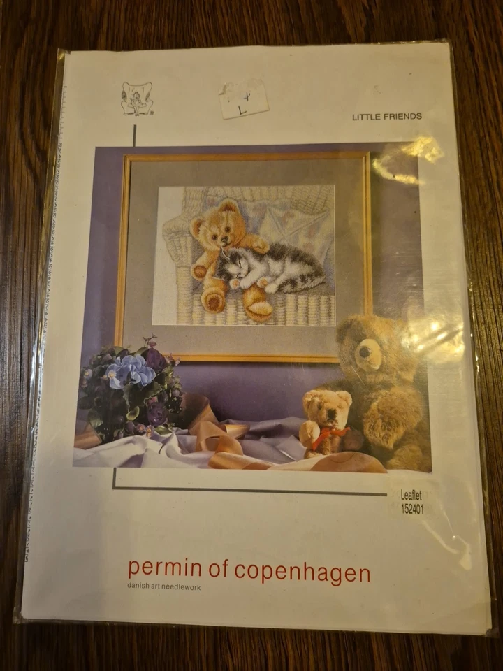 NEW 2 Permin of Copenhagen Cross Stitch Leaflet Little Cats And Little friends - Image 4 of 4