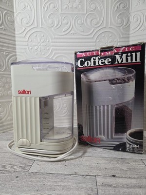 Salton Burr Coffee Grinder Model Cm-4 Adjustable Grind Tested Vintage.  14
