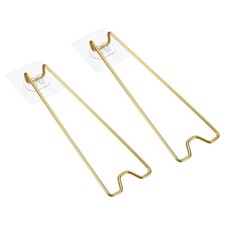 7.1" Adhesive Easel Back, 2 Pcs Metal Picture Frame Back Stand, Gold