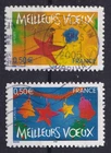 France Europe Vintage 2004 Christmas New Year Stars Michel 3874 3875 used