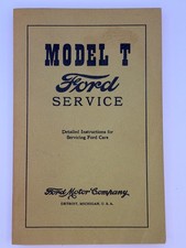 Ford Model T Service Manual Book Detailed Instructions Servicing Ford Cars