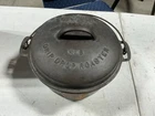Antique Wagner Ware No. 8 Cast Iron 1268c Round Drip Drop Roaster & 1268  Lid