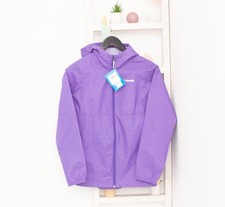 Columbia Switchback II Rain Jacket Hooded Purple Waterproof Youth L 14/16 Yrs