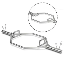 56" Olympic Hex Trap Hex Weight Lifting Bar Gym Home Fitness Workout Equipment