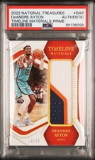2022-23 National Treasures Deandre Ayton /25 Timeline Patch Prime PSA AUTH
