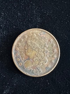 1835 1/2C BN Classic Head Half Cent NO RESERVE
