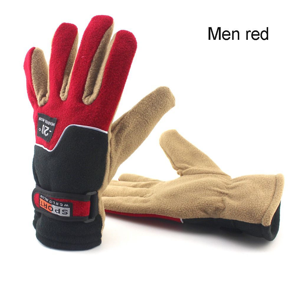 Outdoor Sport Full Finger Windproof Winter Warm Fleece Cycling Bicycle