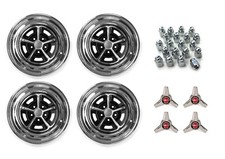 Magnum 500 Wheel Kit - Includes Wheels Caps Lugs - Choice Of Size Caps