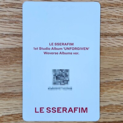 LE SSERAFIM UNFORGIVEN Weverse トレカ カズハ Sakura Kazuha Photocard Le Sserafim 1st Studio Album