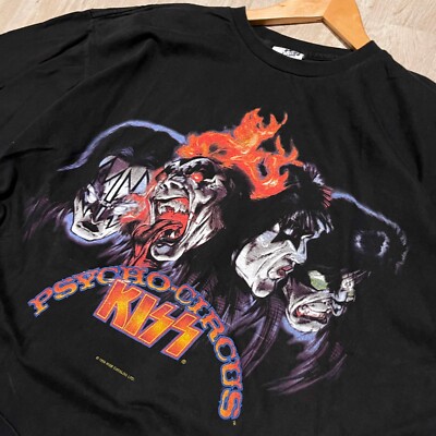 Vintage 90s Kiss Psycho Circus 1998 Double Sided Band Tee Vintage 90s Kiss Psycho Circus 1998 Double Sided Band Tee