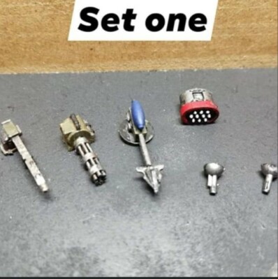 Gaslands Refuelled Detaillierte Waffen Set 1 *15 Darkfuture Carwars 20mm 1:72 1:64
