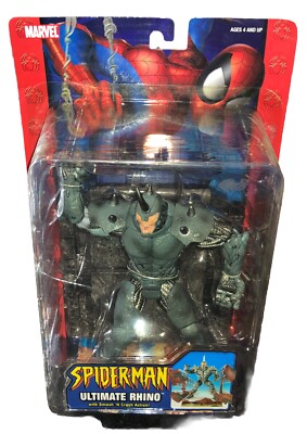 【未開封】MARVEL ToyBiz スパイダーマン ULTIMATERHINO 2004 Toy Biz Marvel Spider-Man Ultimate Rhino Figure Smash N Crush