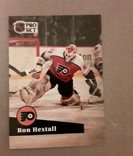 1991-92 Pro Set RON HEXTALL Hockey card #176. PHILADELPHIA FLYERS. FRENCH. 