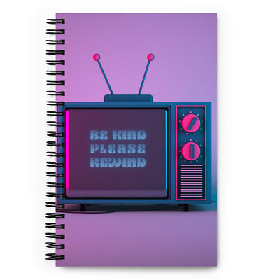 Rewind Notebooks Be Kind, Please Rewind - Spiral Journal Notebook | eBay