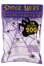 Fun World Super Stretch Spider Web for Halloween Indoor/Outdoor Decoration