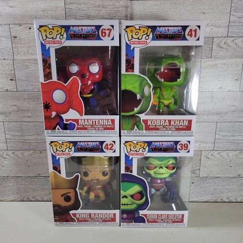 Masters of the  Universe Funko Pop Lot Of 4 67 42 41 39 Kobra Khan Randor