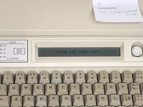 Minolta Camera Co LTD Electric Typewriter with Cover EW501 Vintage Tan Pre Owned - Picture 11 of 12