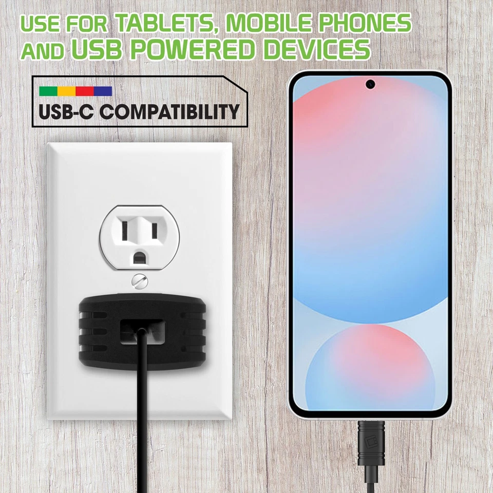 Зарядное устройство домашнее Cellet 10 Вт / 2,1 А быстрая зарядка USB-C совместимо с iPhone - Изображение 3 из 4