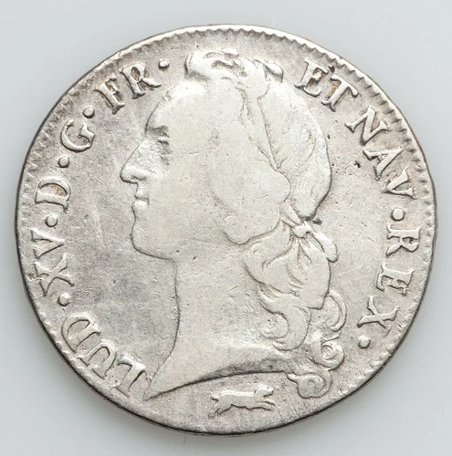 1769-R FRANCE LOUIS XV SILVER ECU ORLEANS MINT KM512.18 NGC VF 25
