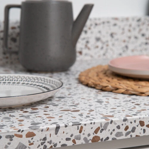 Terrazzo dc fix self-adhesive vinyl kitchen wrap for worktops 67.5cm wide - Picture 4 of 34