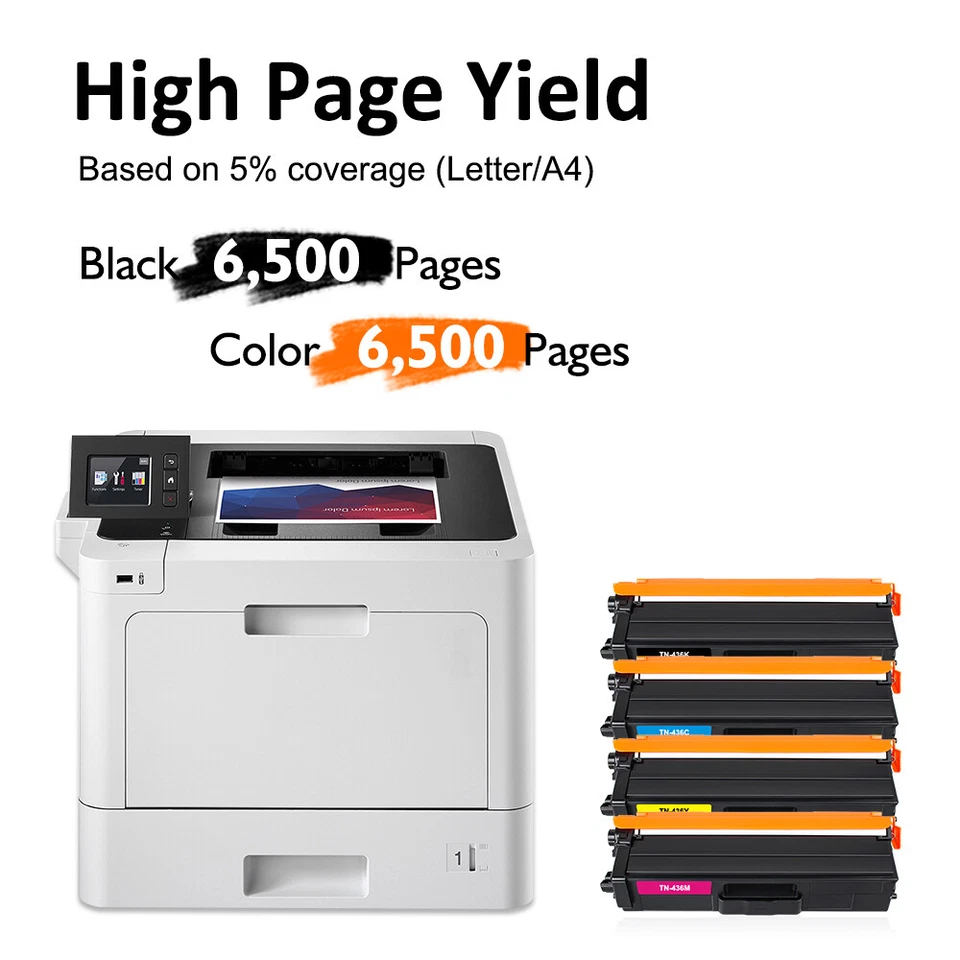 TN436 TN433 TN431 Toner Set for Brother MFC-L8900CDW L8610CDW HL-L9310CDW Lot - Image 2 of 4