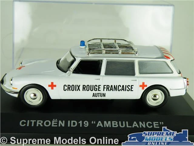 CITROEN DS ID19 MODELO COCHE BLANCO ESTADO AMBULANCIA EMERGENCIA ESCALA 1:43 IXO K8 Foto 2 de 4