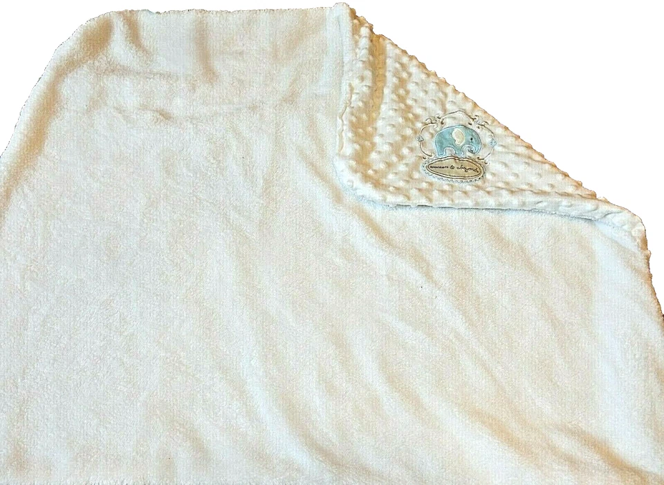 8D !WOW! LN 30x30 Blankets & Beyond Plush Minky Dot Velour Crib Baby Blanket - Image 4 of 4