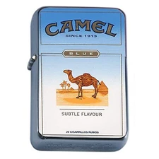 Oil Lighter Sahara Cigarette Blue Turkish Smoking Ad