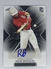 2021 LEAF PERFECT GAME AUTO ROCKO BRZEZNIAK BLACK PAPER  39/50