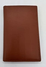 Royce Leather Hanover Quality Leather Tan/Light Brown RFID Block Card Wallet