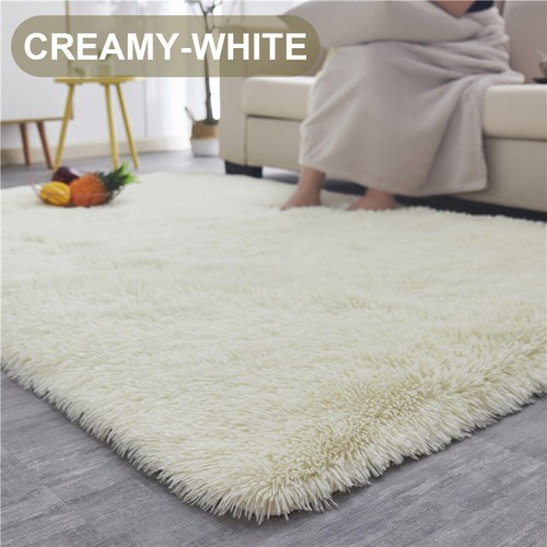 X-Large Floor Rug Rugs Fluffy Area Carpet Shaggy Soft Living Room Bedroom Pads - Picture 19 of 19