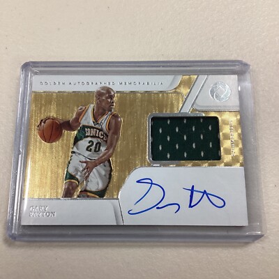 2019/20 Panini Opulence Jersey Autograph #GAM-GP Gary Payton #01