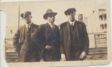CANDID PHOTO OF HANDSOME YOUNG MEN IN HATS
