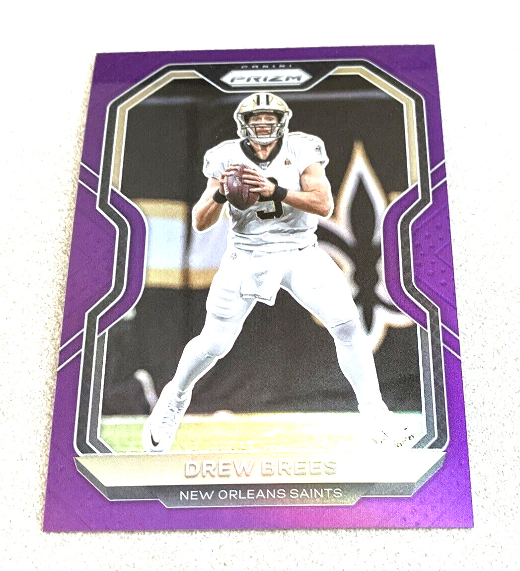 2020 Panini Prizm Purple Prizm #243 Drew Brees Saints /125
