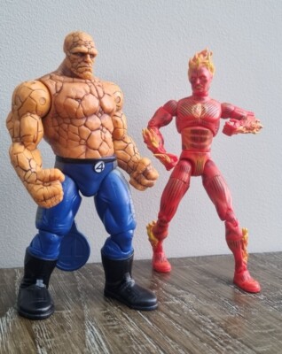 Marvel Legends Figuren Konvolut Fantastic Four The Thing Ben Grimm & Human Torch