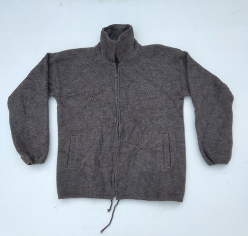 Wool Sweater Jacket Alpaca Zip Up Mens 