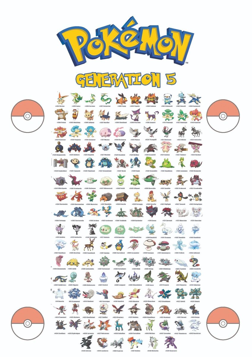 Generation 5 - Pokédex