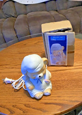 Vintage Teddy Bear Ceramic Night Light Table Top House of Lloyd. Original Box