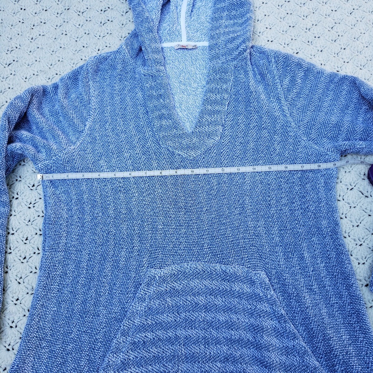 Sweat à Capuche Femme Faherty Whitewater Beach Terry - Bleu, Style Baja - Taille M