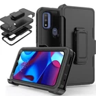 For Motorola Moto G Pure 2021 Case Phone Cover Fits Otterbox Belt Clip Holster