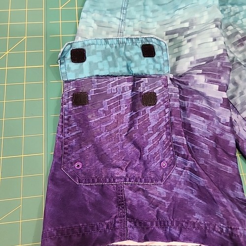 Nike 6.0 Board Shorts Boys 18 Swim Trunks Geometric Gradient Teal Purple Suit - Picture 12 of 13
