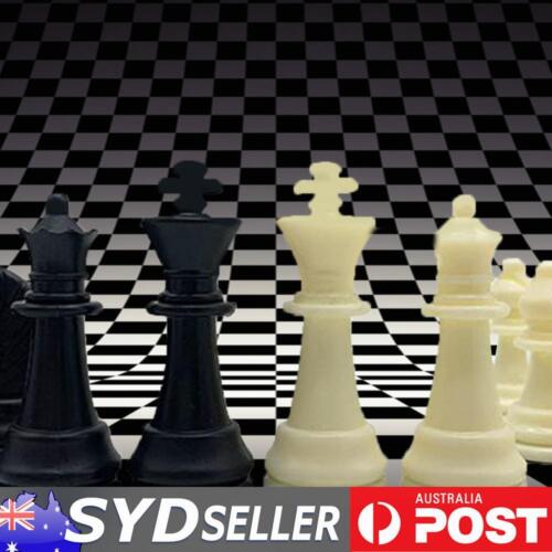 32Pcs Chess Pieces Set King 6.5cm High Black White Chess for Chess Game Board - Picture 1 of 9