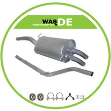 Auspuff VW Caddy III 2005-2010 1.9TDi Endschalldämpfer + Mitterohr + Montagesatz